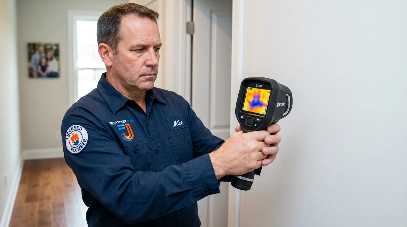 Thermal imaging leak detection by Johns Plumbing LLC in Wadesboro